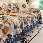 HarmoniaReben: Sofa cover in an elegant jacquard vine pattern made of chenille with versatile use – for sofa & living room