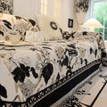 HarmoniaReben: Sofa cover in an elegant jacquard vine pattern made of chenille with versatile use – for sofa & living room