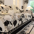 HarmoniaReben: Sofa cover in an elegant jacquard vine pattern made of chenille with versatile use – for sofa & living room