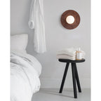 Harmonia Wood-Framed Glass Globe Wall Light