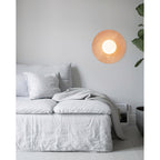 Harmonia Wood-Framed Glass Globe Wall Light
