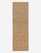 Haven Jute Rug | Textured Grid Design, Luxe Earth Tones