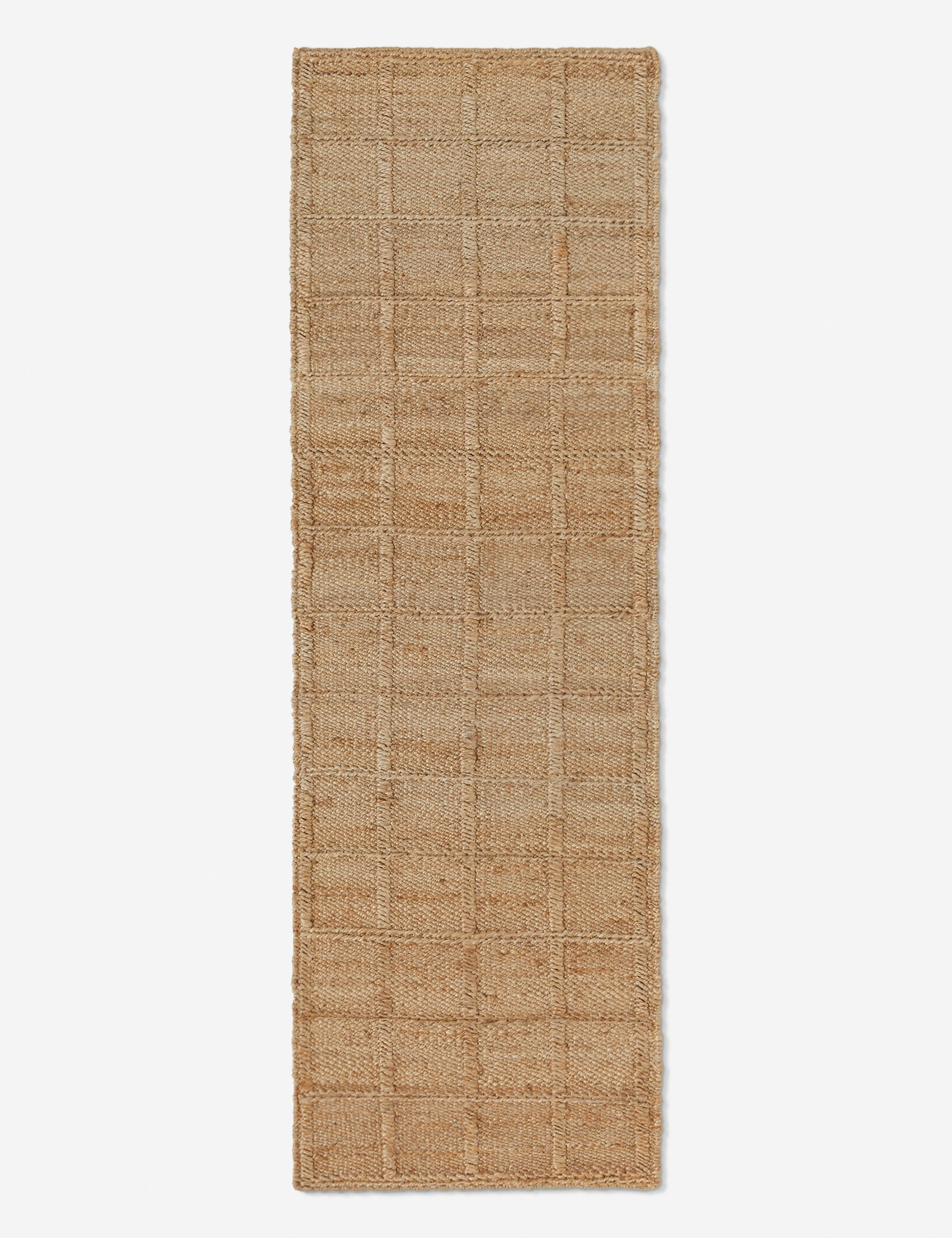 Haven Jute Rug | Textured Grid Design, Luxe Earth Tones