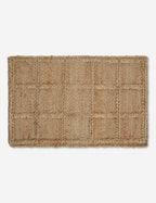 Haven Jute Rug | Textured Grid Design, Luxe Earth Tones