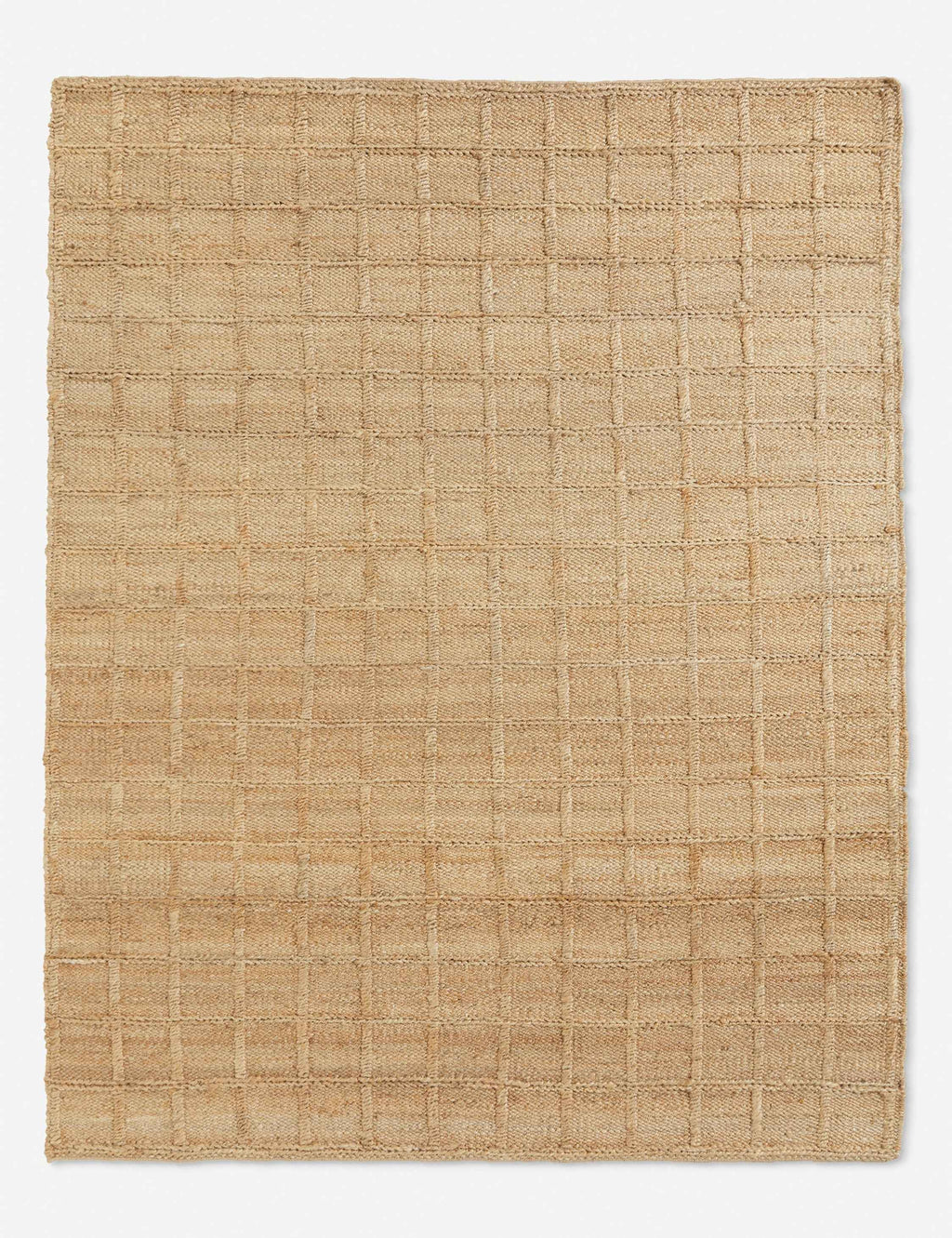 Haven Jute Rug | Textured Grid Design, Luxe Earth Tones