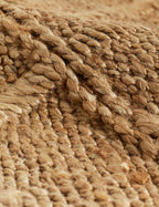 Haven Jute Rug | Textured Grid Design, Luxe Earth Tones