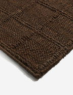 Haven Jute Rug | Textured Grid Design, Luxe Earth Tones