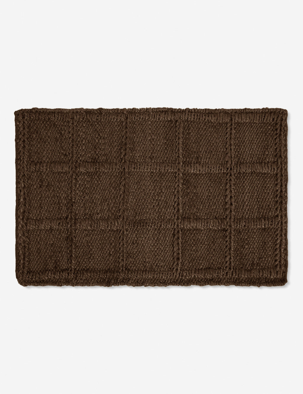 Haven Jute Rug | Textured Grid Design, Luxe Earth Tones