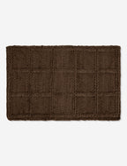 Haven Jute Rug | Textured Grid Design, Luxe Earth Tones
