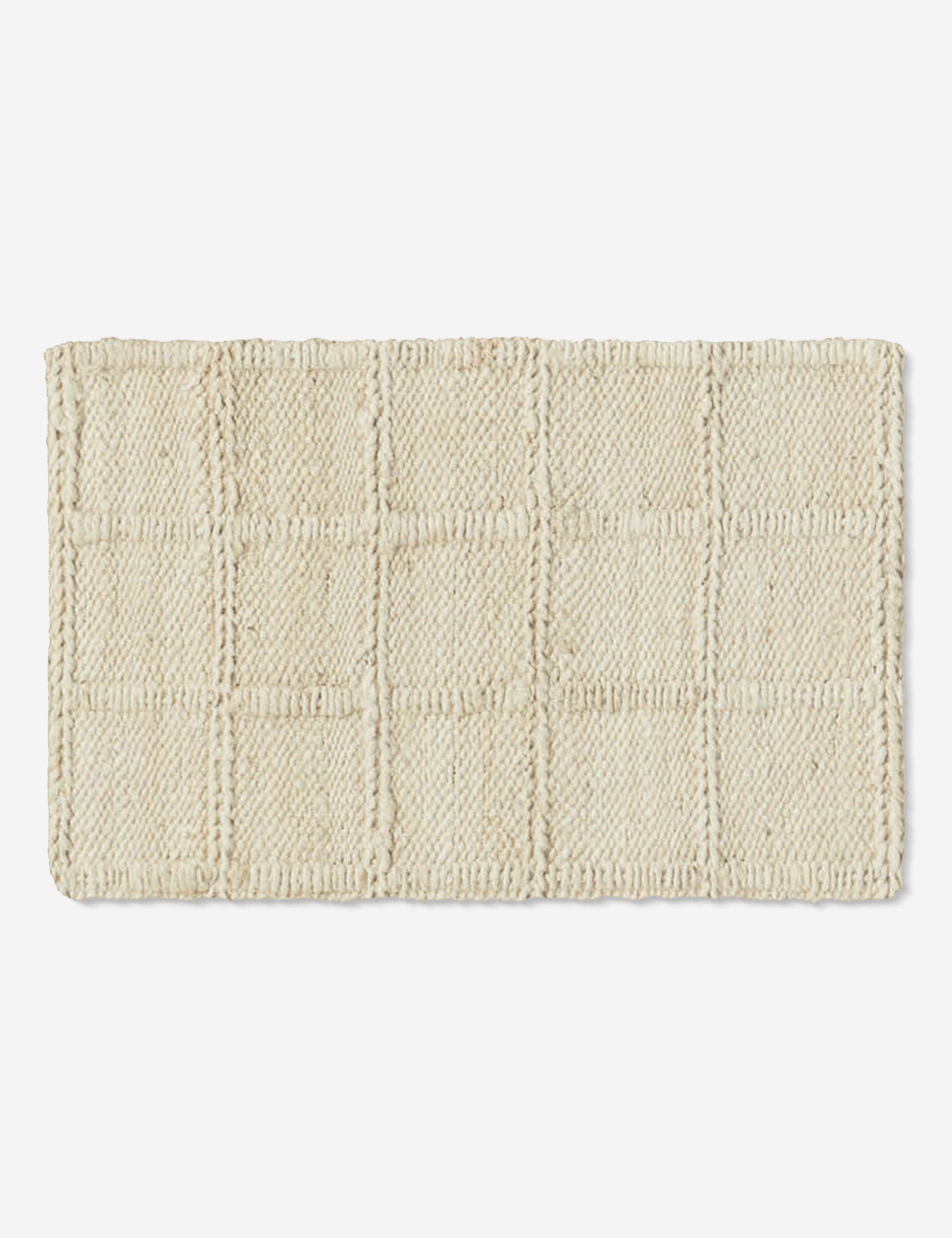 Haven Jute Rug | Textured Grid Design, Luxe Earth Tones