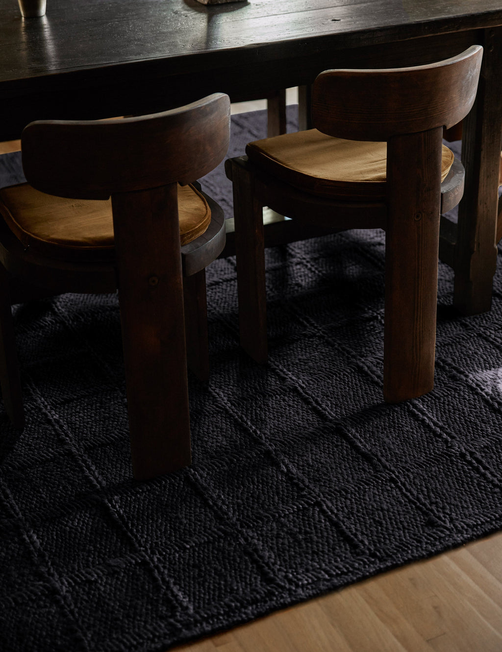Haven Jute Rug | Textured Grid Design, Luxe Earth Tones