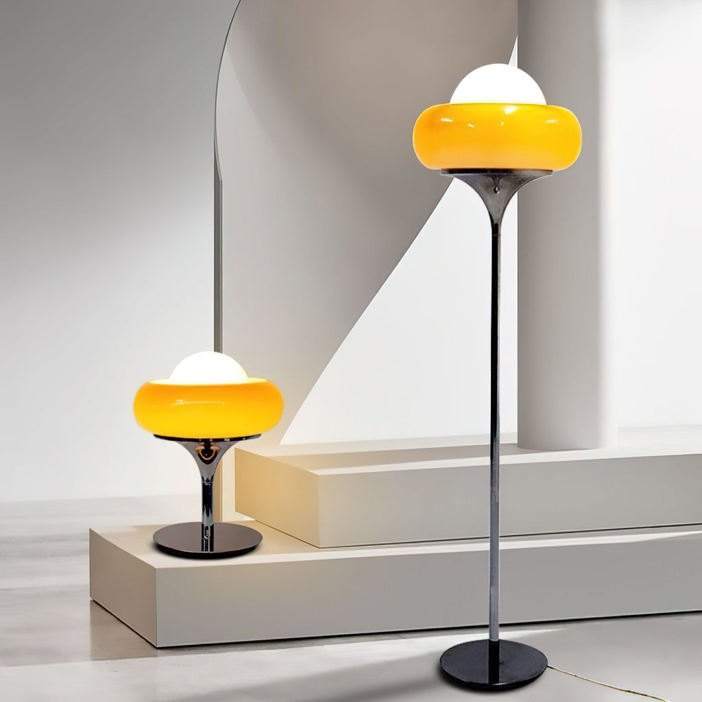 Harvey Retro Glass Table Lamp