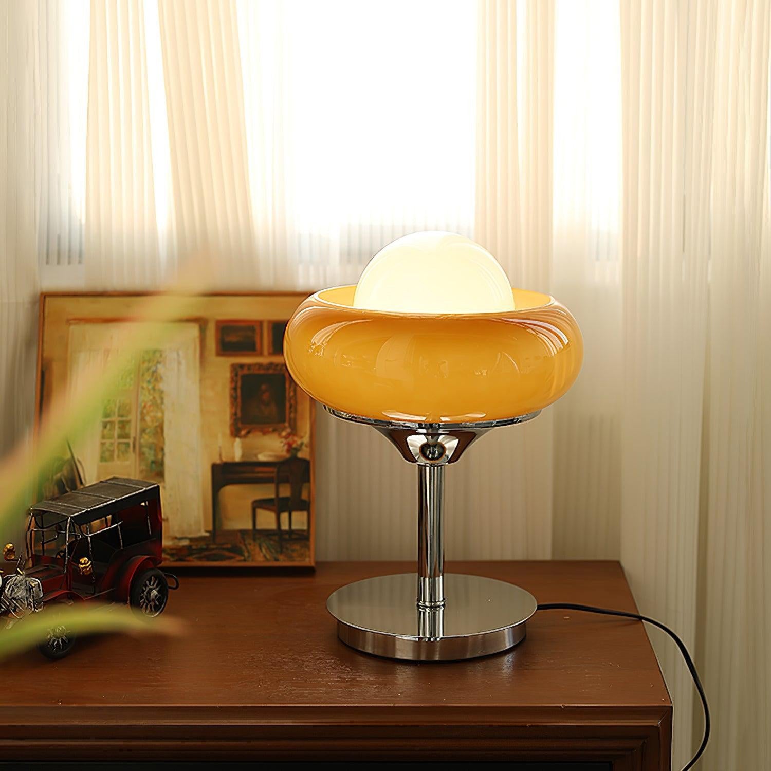 Harvey Retro Glass Table Lamp