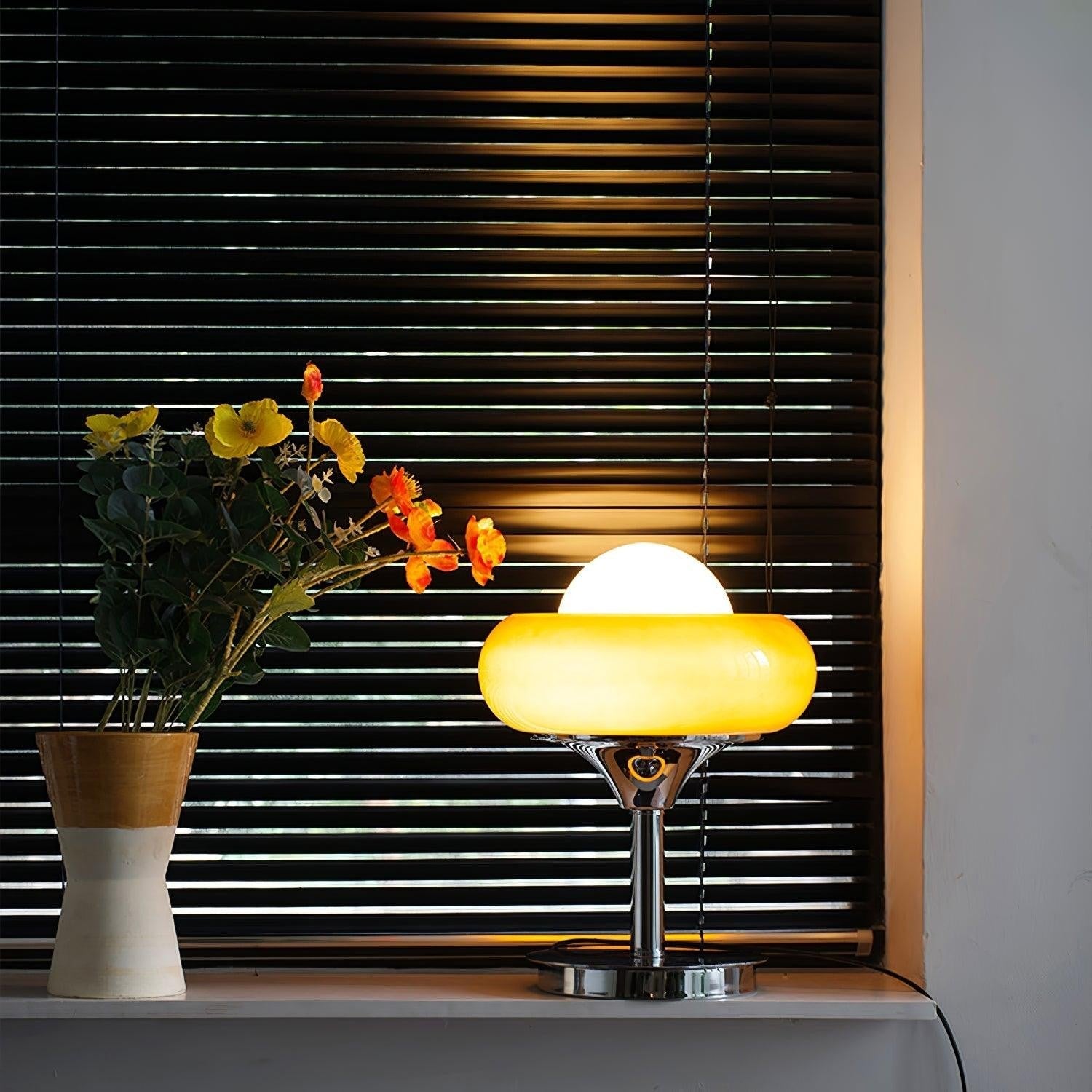 Harvey Retro Glass Table Lamp