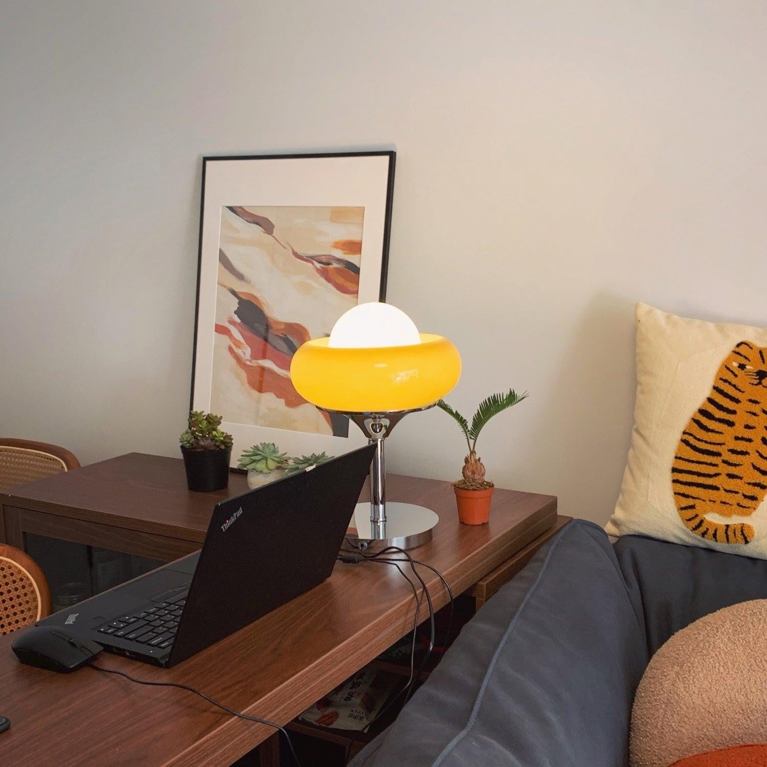 Harvey Retro Glass Table Lamp