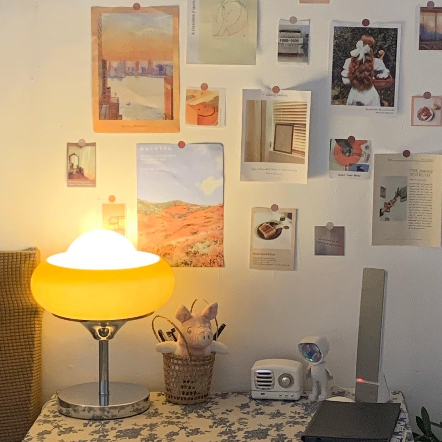 Harvey Retro Glass Table Lamp