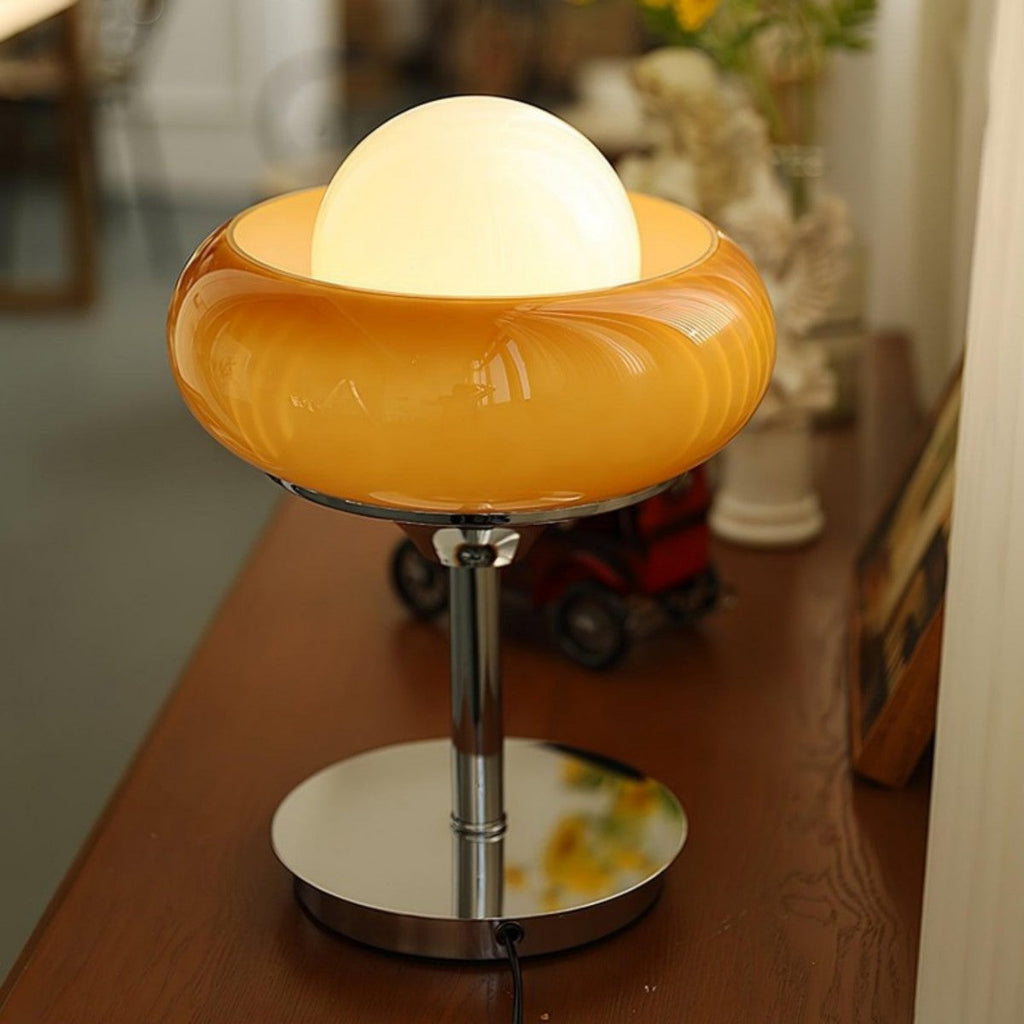 Harvey Retro Glass Table Lamp