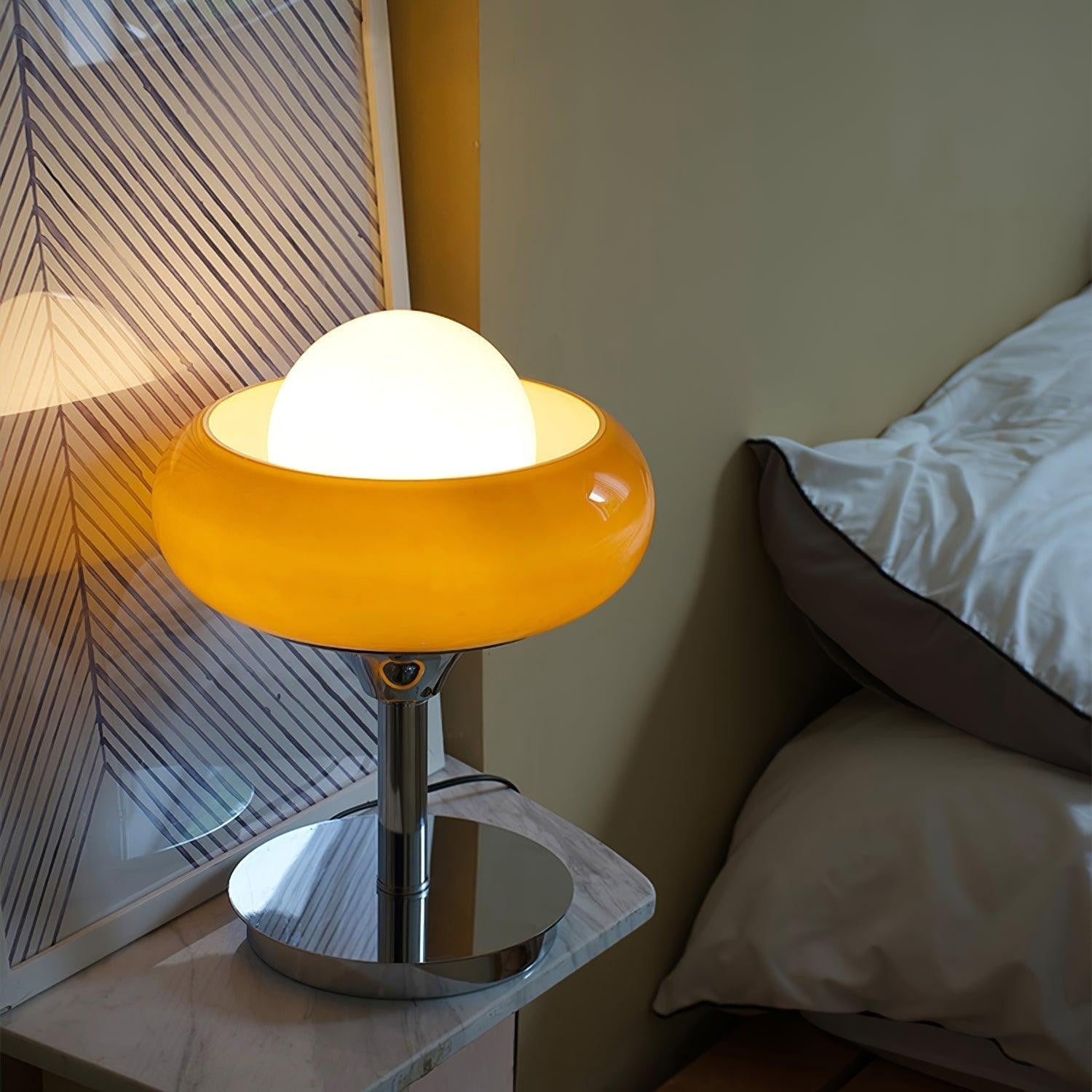 Harvey Retro Glass Table Lamp