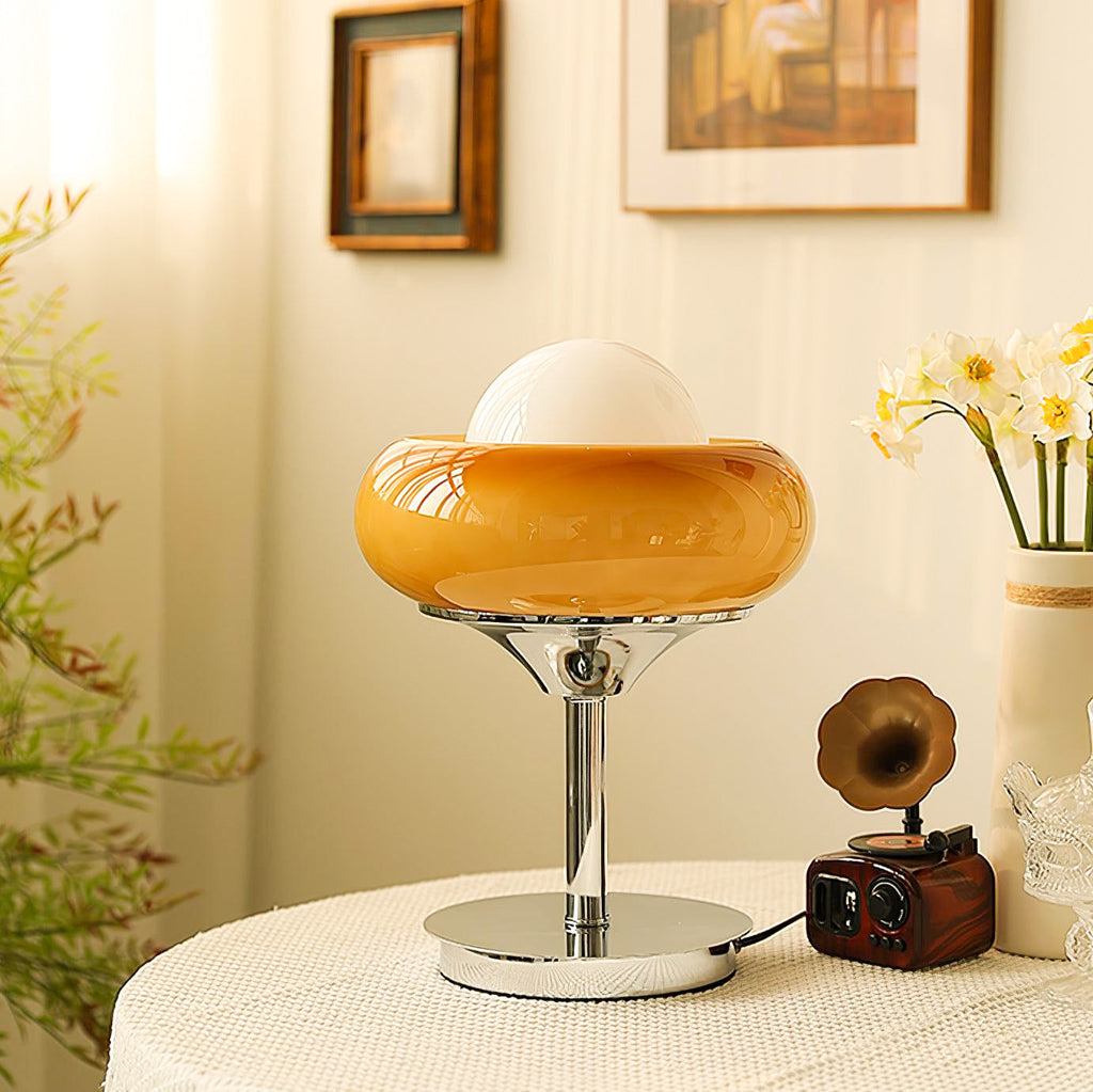 Harvey Retro Glass Table Lamp