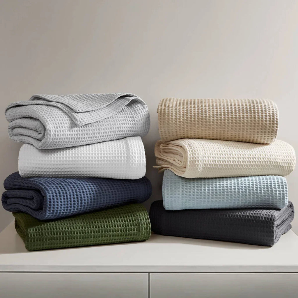 Haven cotton waffle blankets