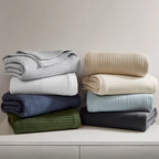 Haven cotton waffle blankets