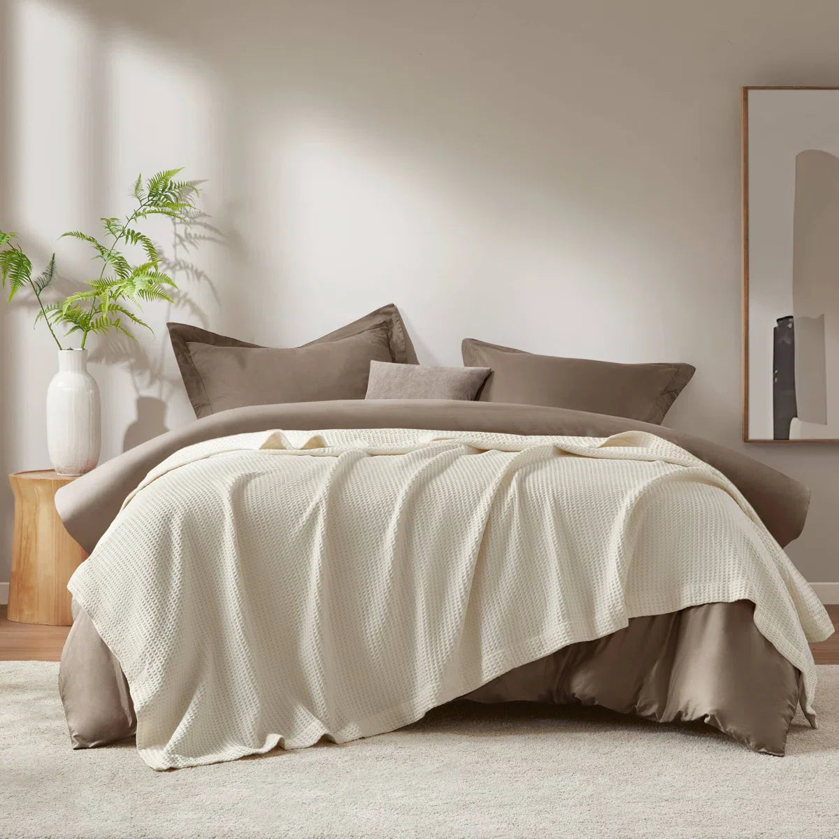 Haven cotton waffle blankets
