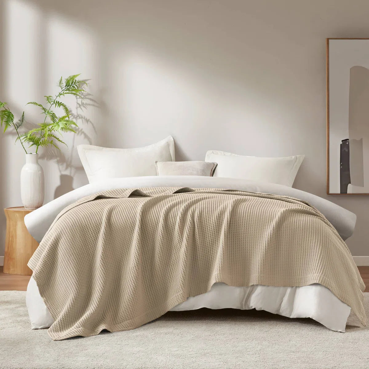 Haven cotton waffle blankets