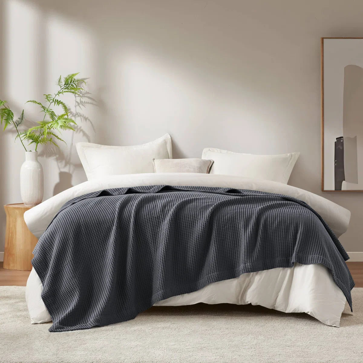 Haven cotton waffle blankets