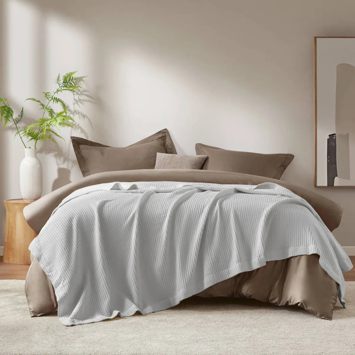 Haven cotton waffle blankets