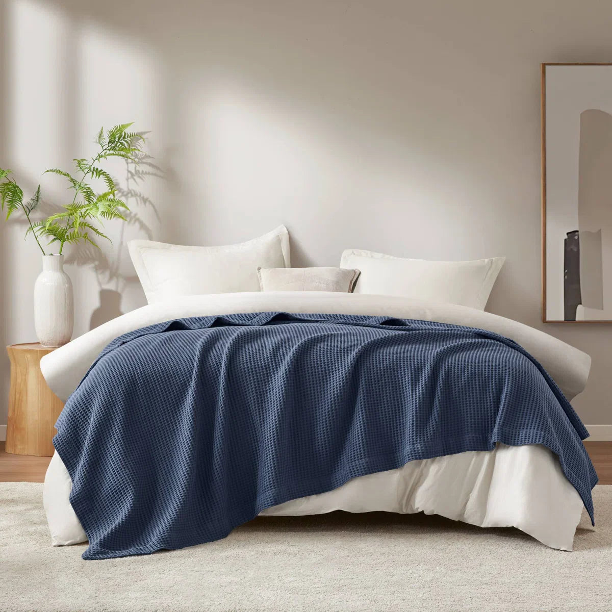 Haven cotton waffle blankets
