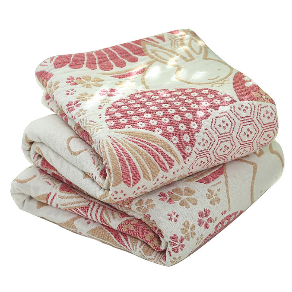 HavenLuft: Cotton blankets made of four-layer cotton gauze with a breathable structure – for bedroom & sofa