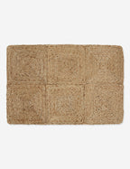 Haven Handmade Jute Rug | Handwoven Grid Design by Jake Arnold