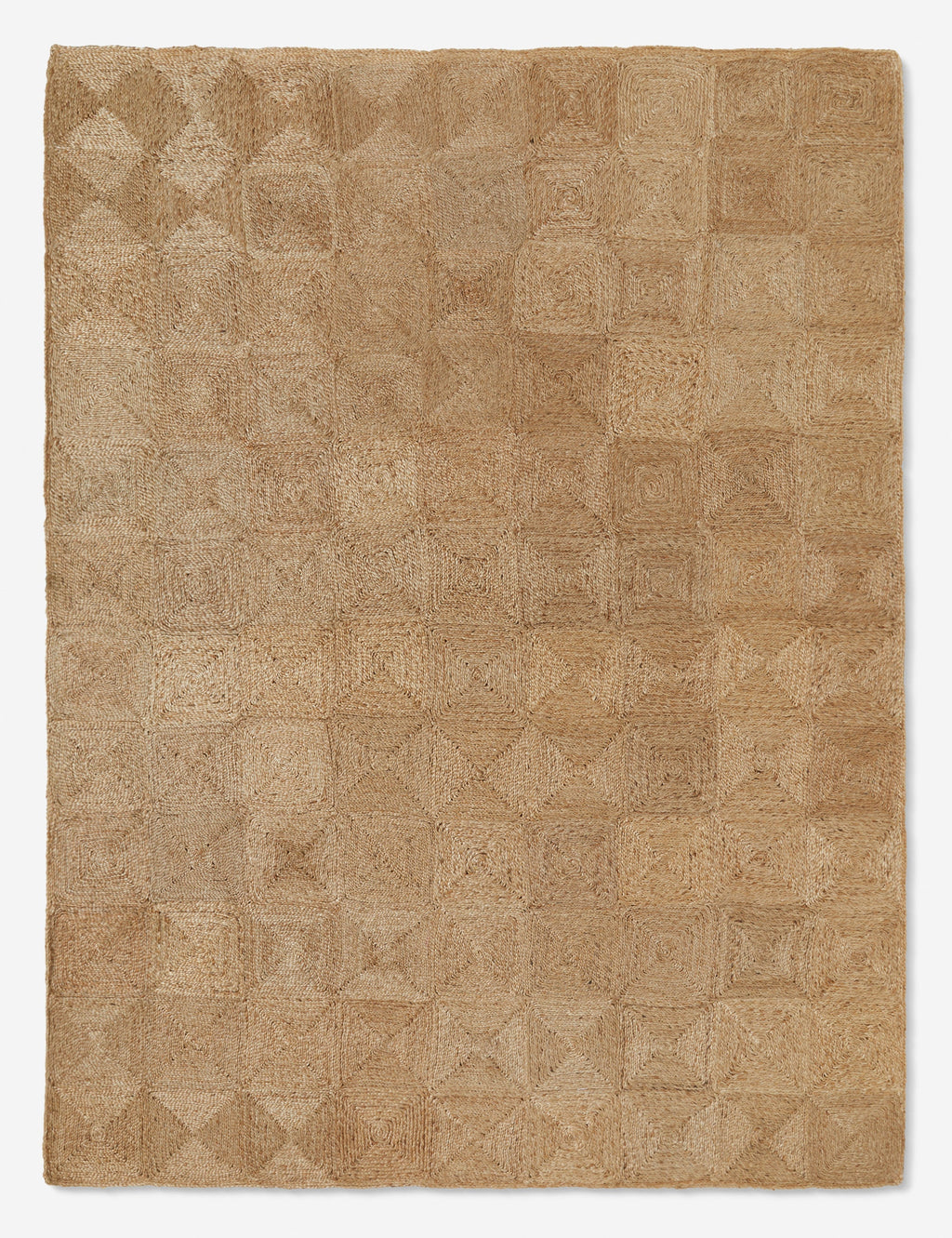 Haven Handmade Jute Rug | Handwoven Grid Design by Jake Arnold