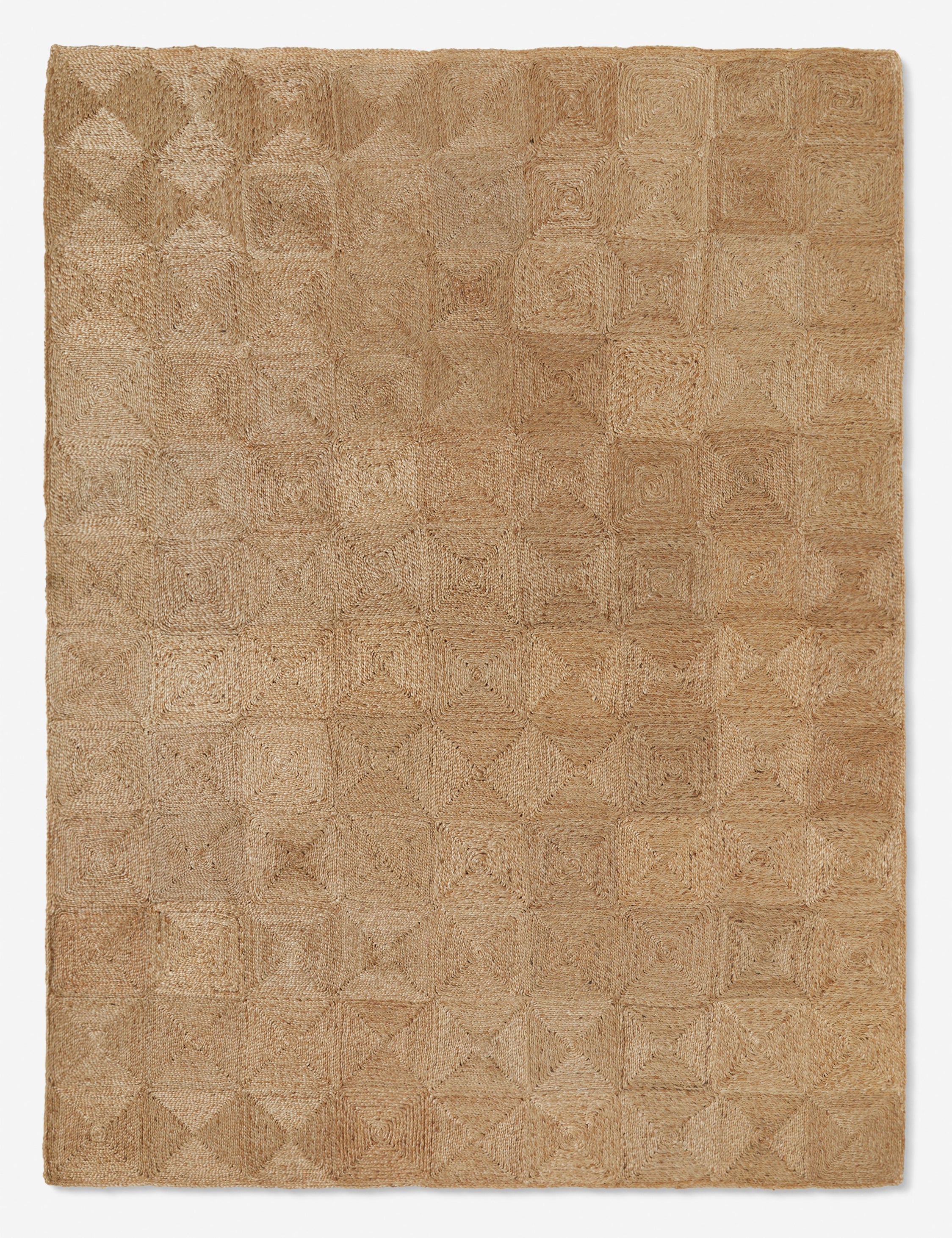 Haven Handmade Jute Rug | Handwoven Grid Design by Jake Arnold