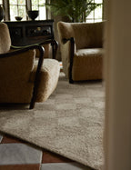 Haven Handmade Jute Rug | Handwoven Grid Design by Jake Arnold