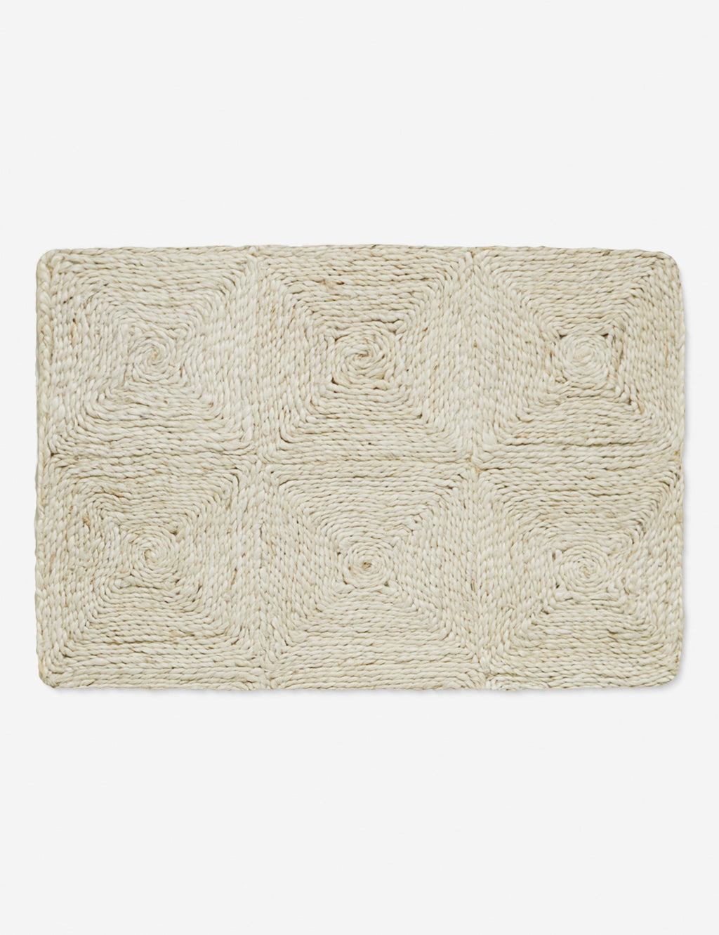 Haven Handmade Jute Rug | Handwoven Grid Design by Jake Arnold