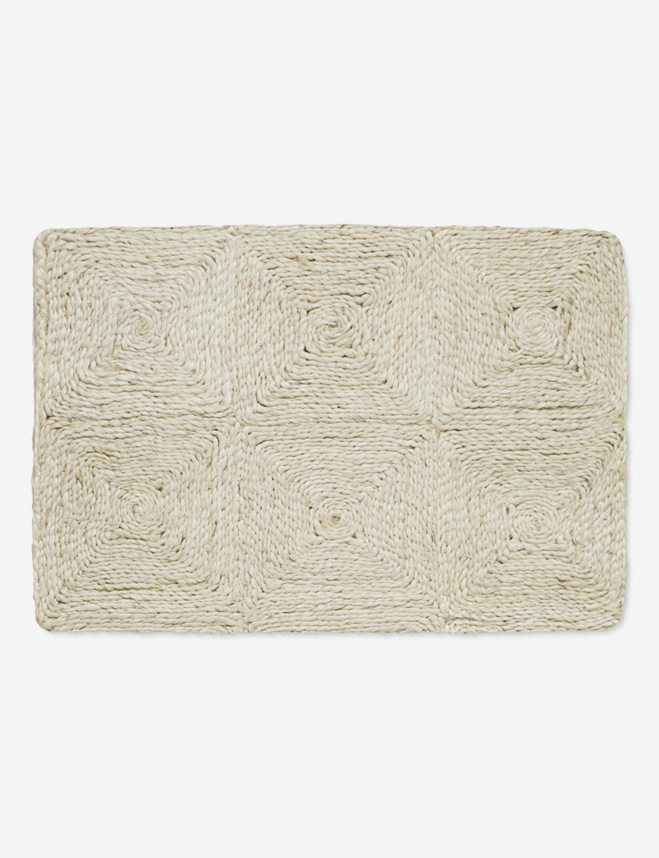 Haven Handmade Jute Rug | Handwoven Grid Design by Jake Arnold