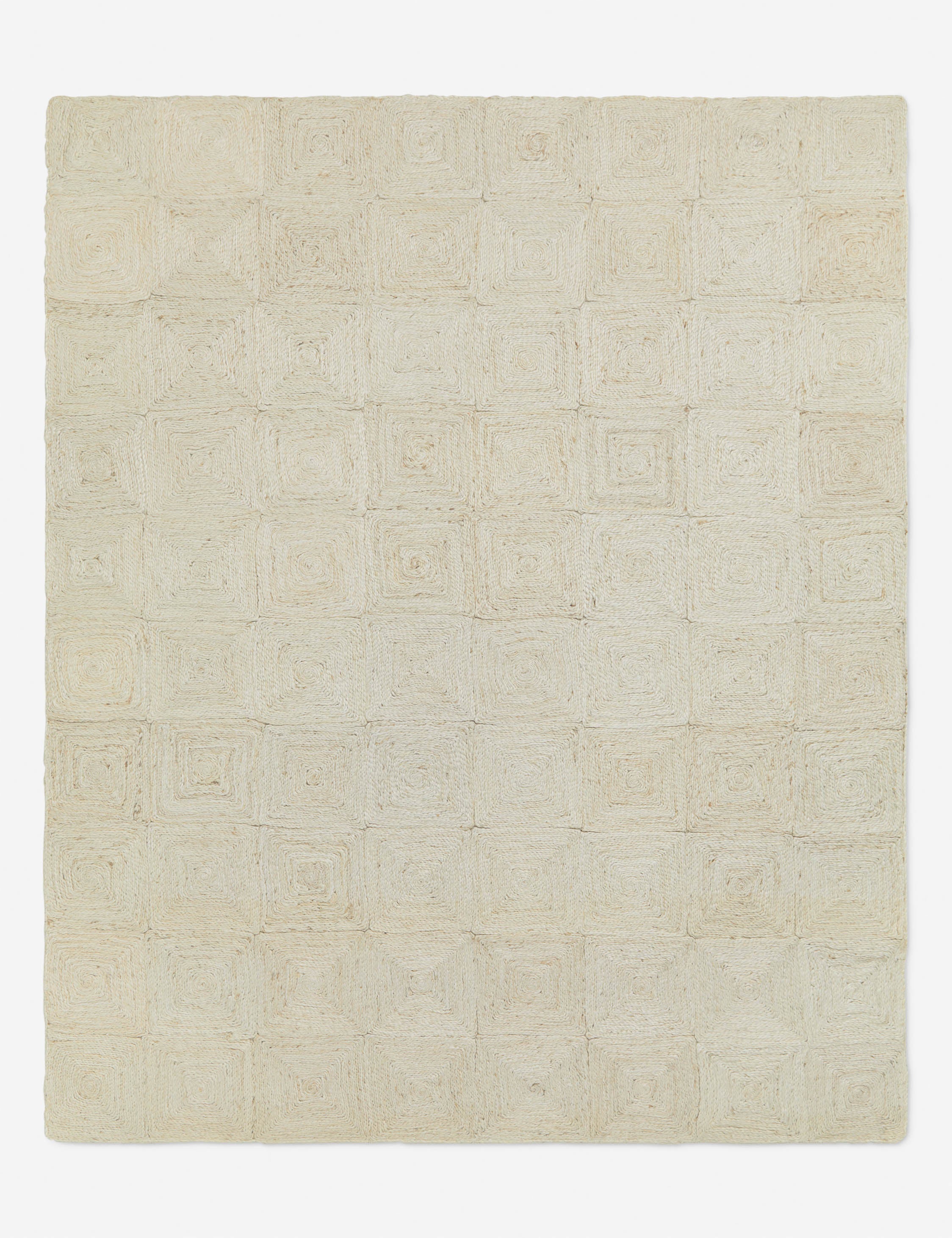 Haven Handmade Jute Rug | Handwoven Grid Design by Jake Arnold