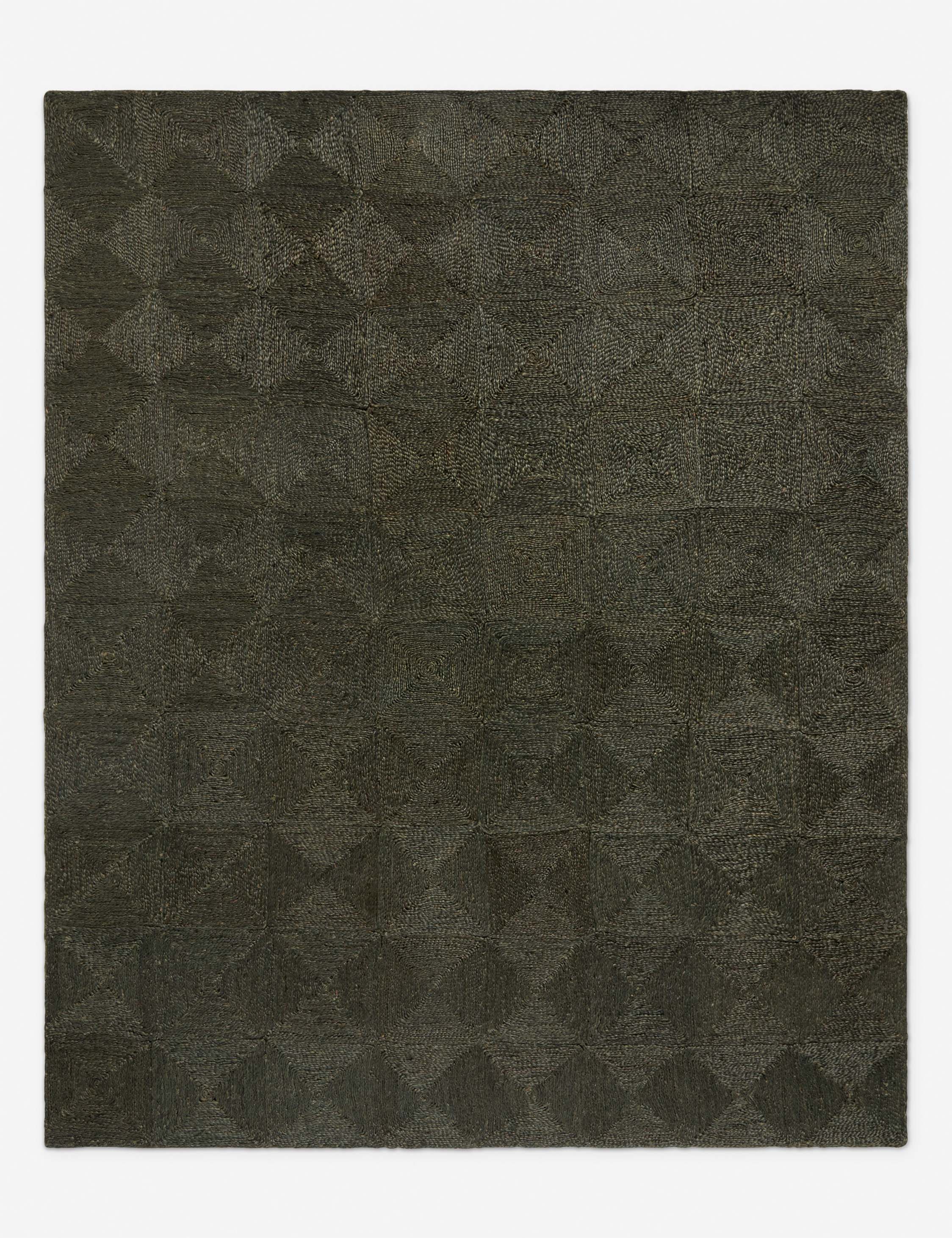 Haven Handmade Jute Rug | Handwoven Grid Design by Jake Arnold