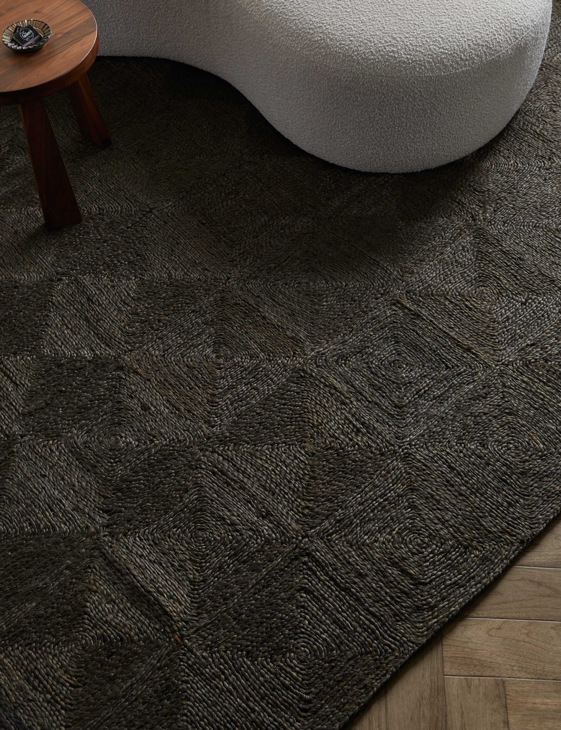 Haven Handmade Jute Rug | Handwoven Grid Design by Jake Arnold