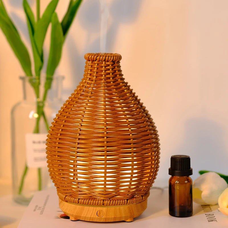 Essential Oil Diffuser Warm White Light Compact USB Rechargeable Design