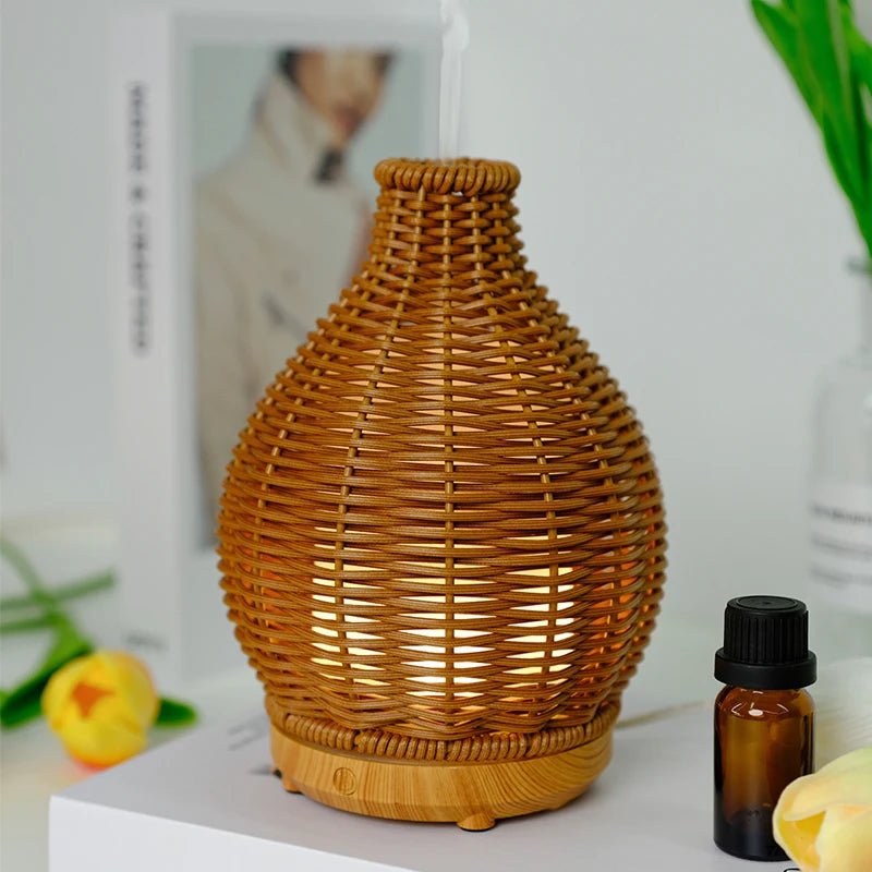 Essential Oil Diffuser Warm White Light Compact USB Rechargeable Design