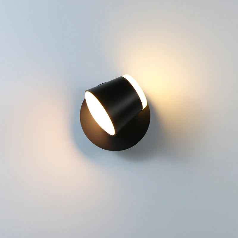 BrightGlow LED Wall Lamp | Rotatable Shade, Modern Aluminium Design