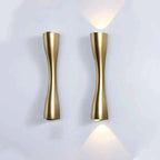 Bela Wall Lamp | Modern Gold, Up & Down Waterproof Design