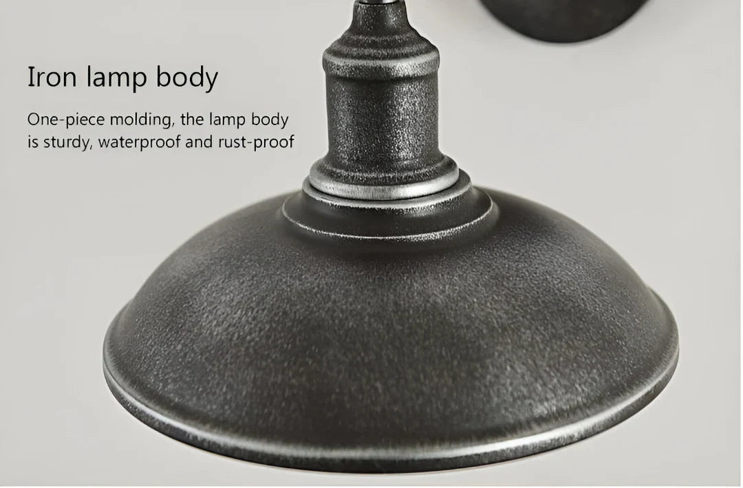 Brix Outdoor Wall Lamp | IP65 Waterproof, Cast Iron