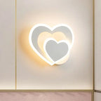 Heart Wall Light LED Plug In Plastic Warm Ambient Lighting