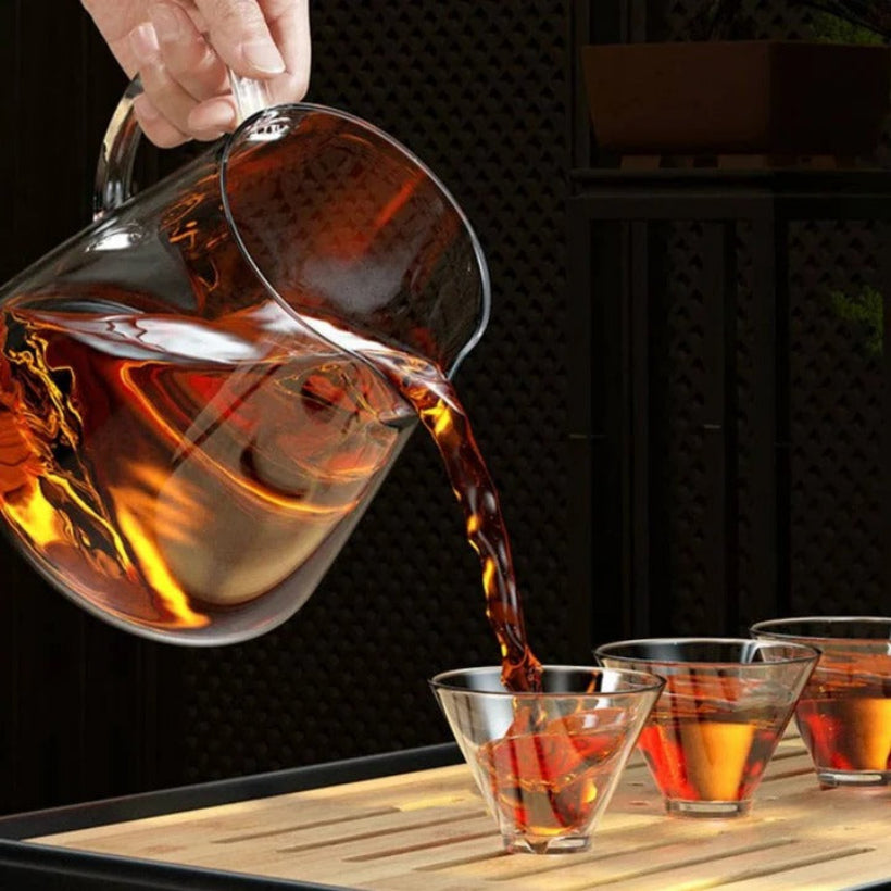 Teapot with Infuser, Borosilicate Glass, 45.6 oz Capacity