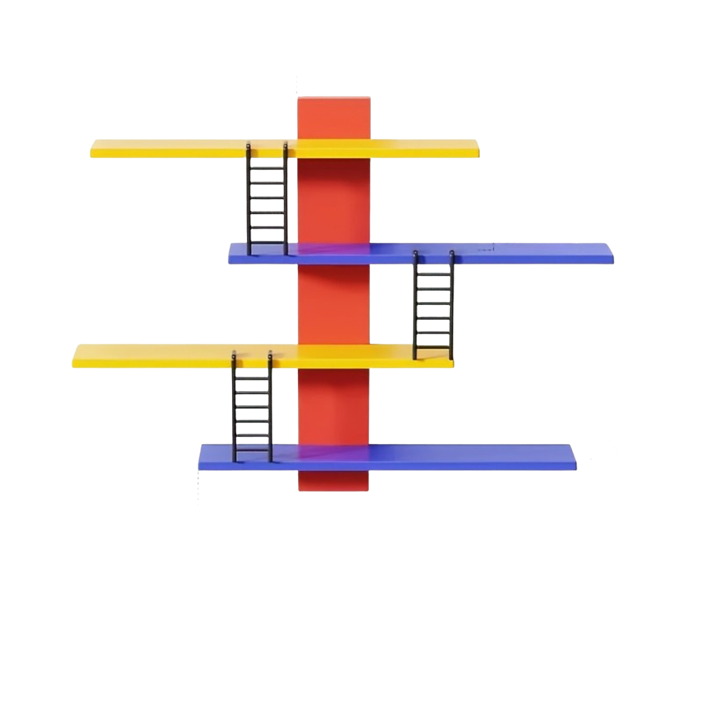 HellesRegal: Wall Shelves Made of Plastic – 4 Levels, Decorative & Floating for Figures, Decor & Accessories in the Hallway