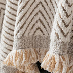 HerringLoom: Non-Slip Sofa Cover with Houndstooth Pattern & Microfiber Comfort – for Sofa & Pet Households