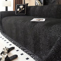HerringLoom: Non-Slip Sofa Cover with Houndstooth Pattern & Microfiber Comfort – for Sofa & Pet Households